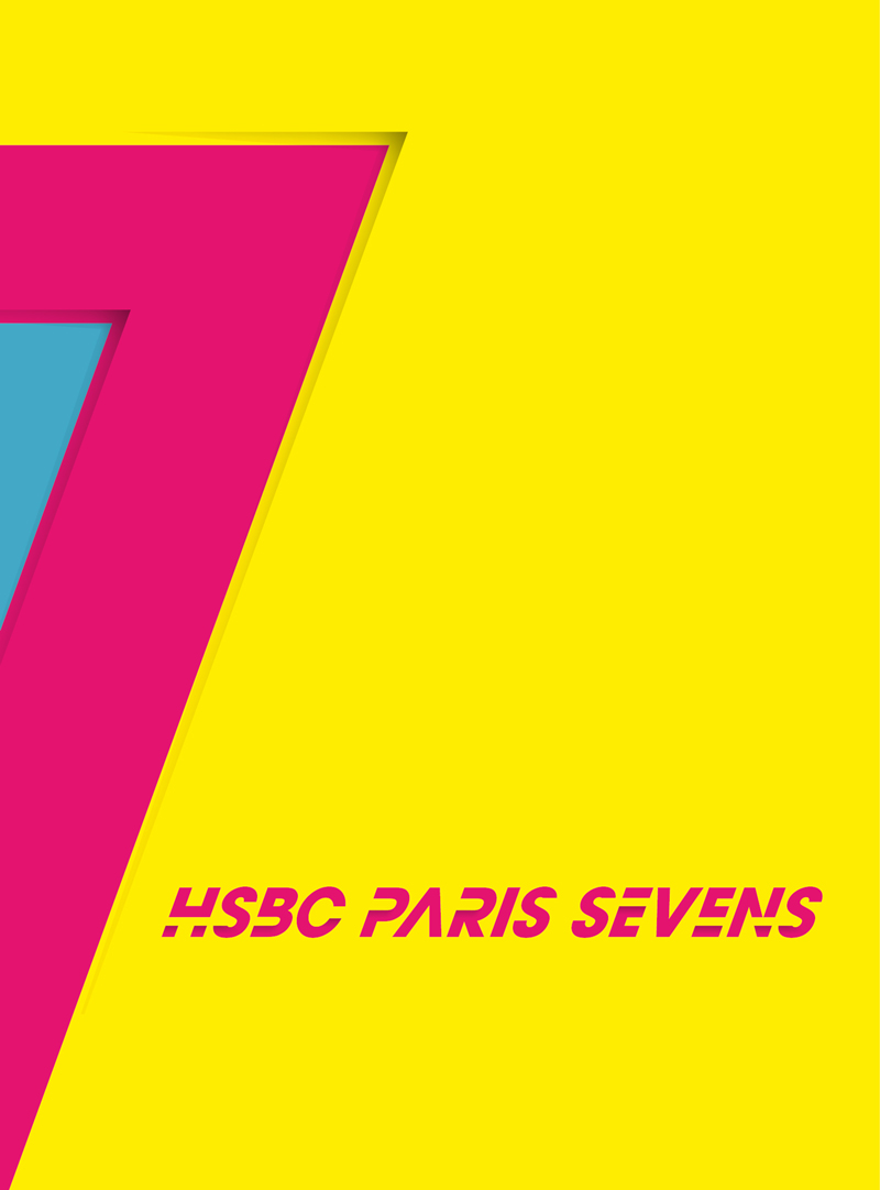 couverture verticale d'un dossier de presse HSBC Sevens Series