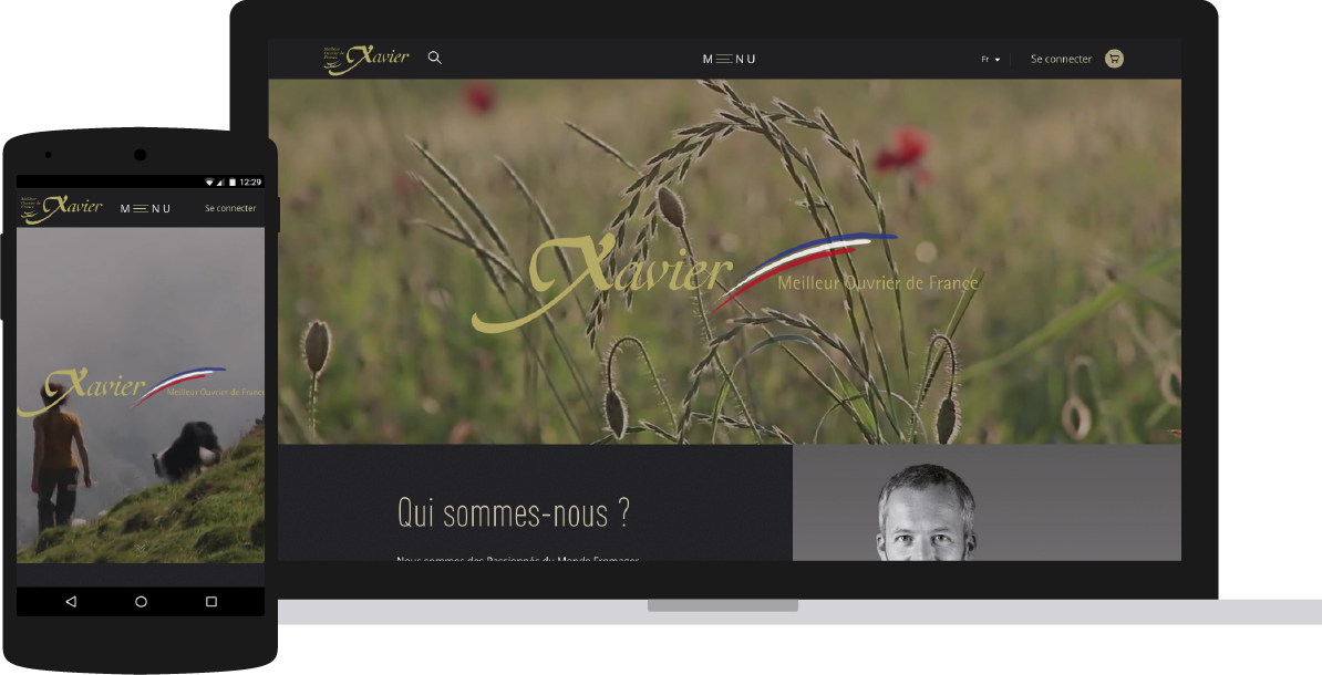 site web responsive xavier.fr